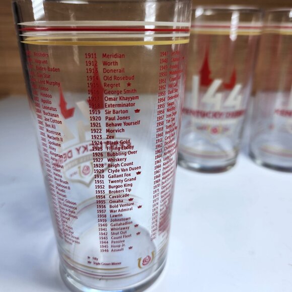 Kentucky Derby Julep Drinking Glasses 144th Churchill Downs 2018 Lot of 4 - Picture 7 of 12